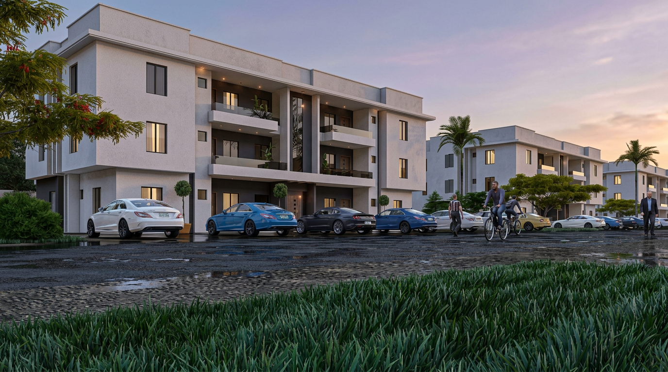 Three Bedroom Block of Flats at David Smart City