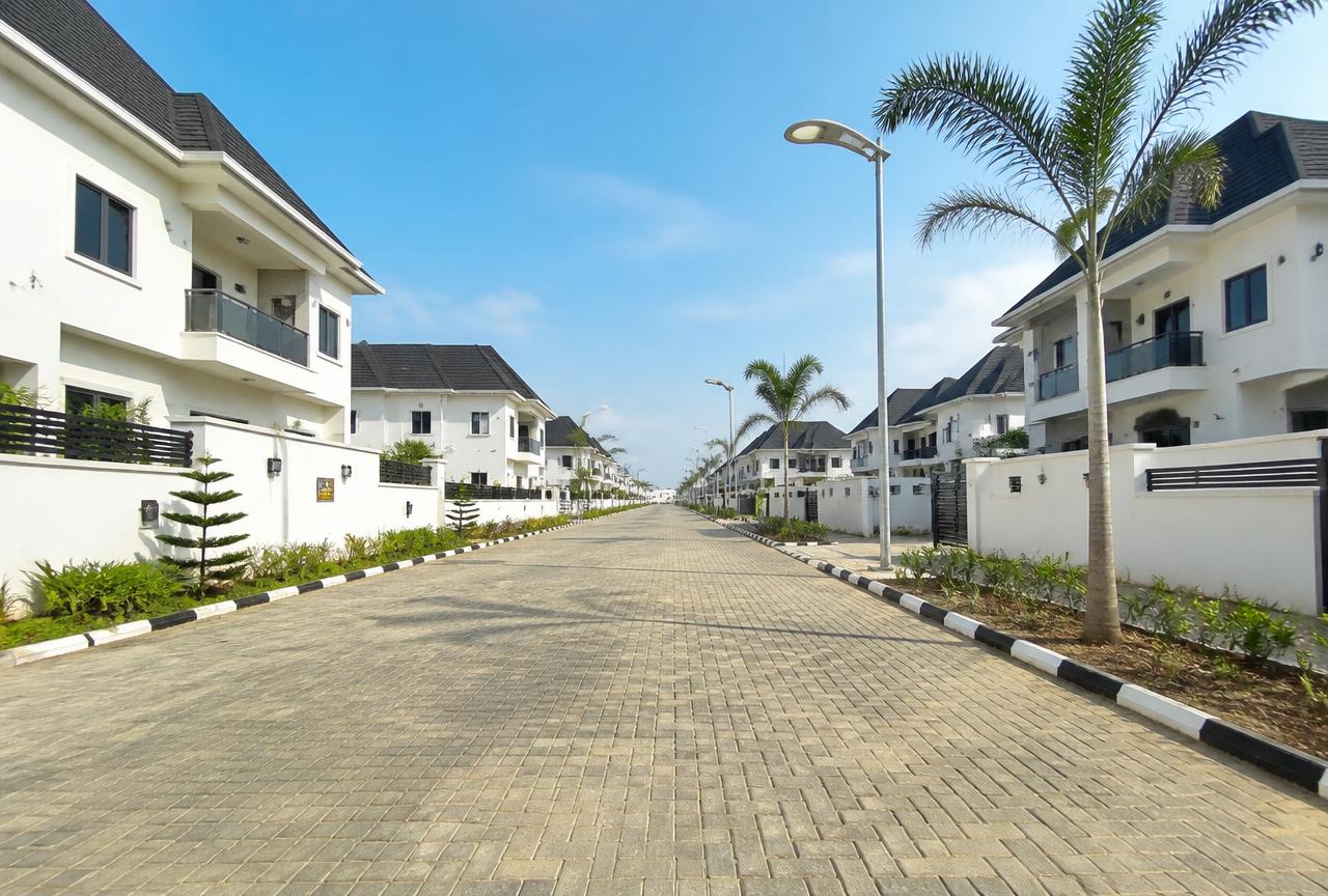 Paved estate road at David Smart City